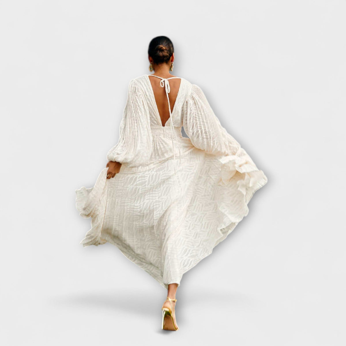 Elsa - Vestidos Maxi Crema de Alegoría