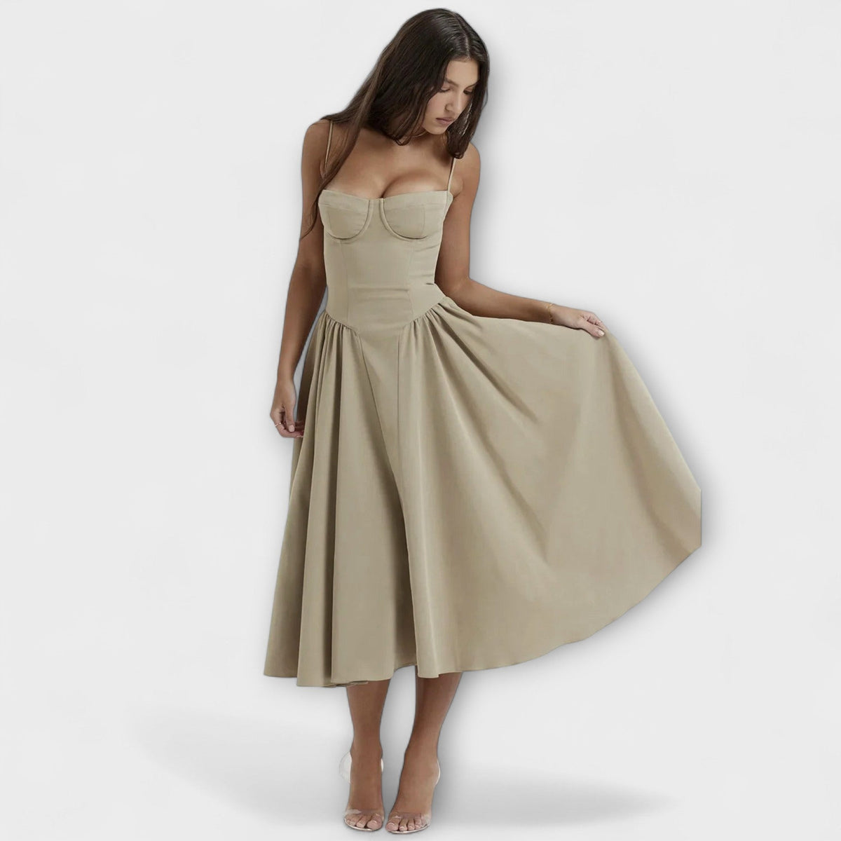 Rosalie - Vestido corsé elegante sin mangas