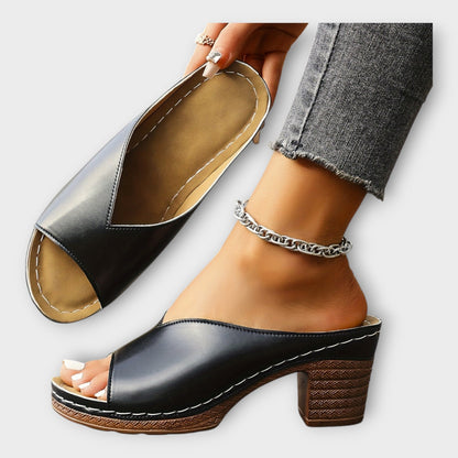 Sandalias de Tacón Alto y Abierto