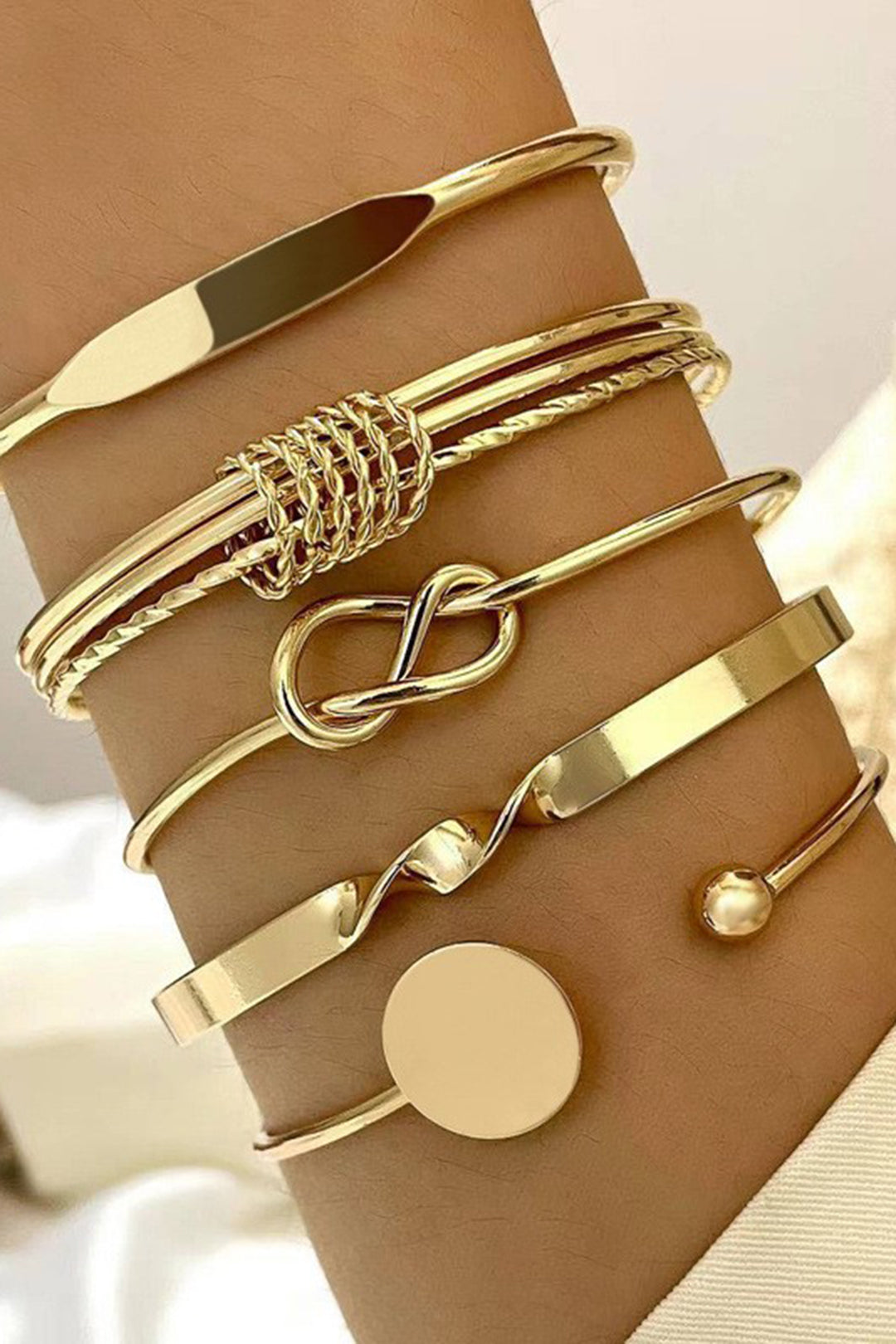 Pulsera Abierta Geométrica