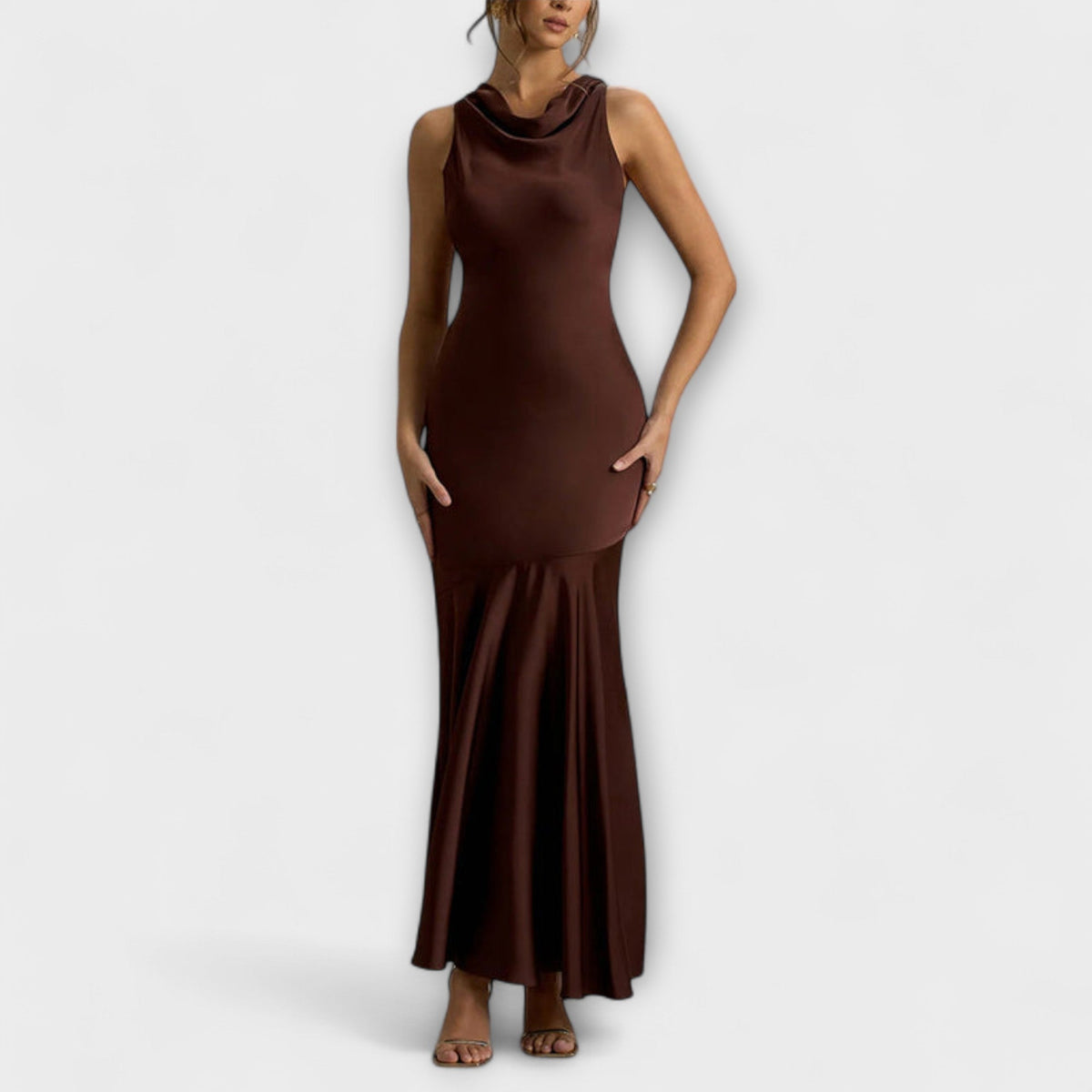 Lennon - Elegantes vestidos maxi de seda
