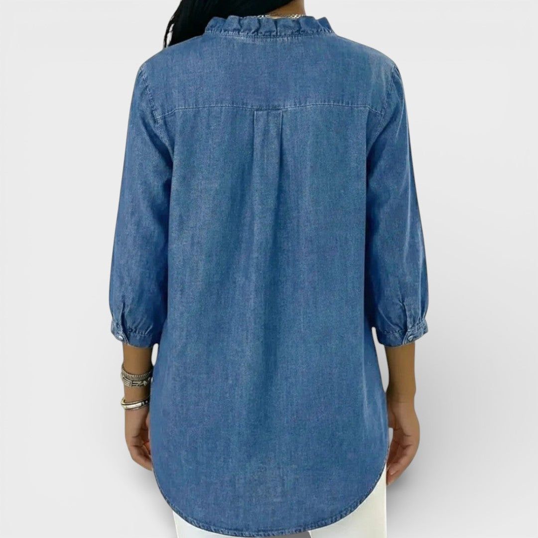 Jelena | Blusa elegante con volante