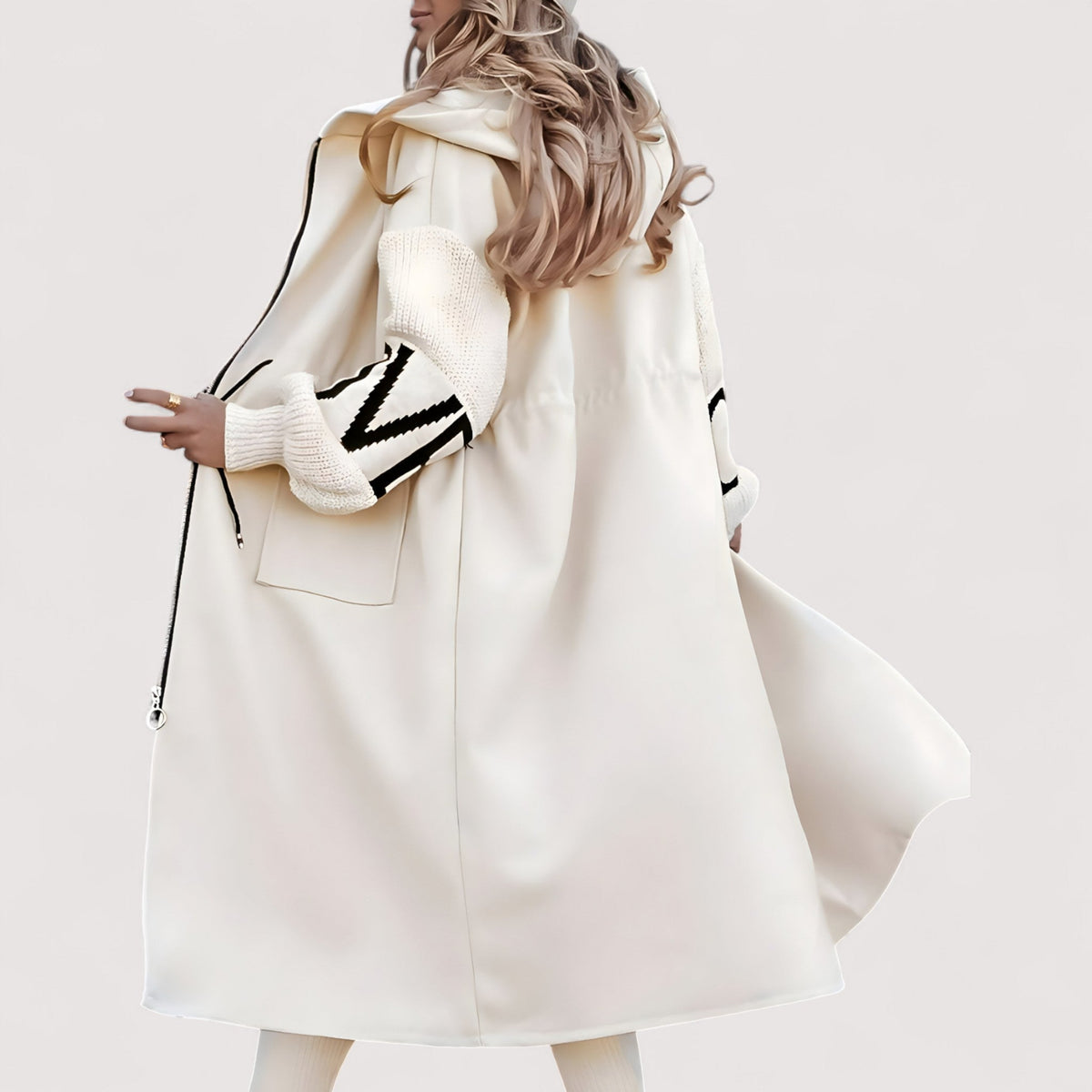 Maris™ | Chaqueta de mujer con mangas de punto y capucha