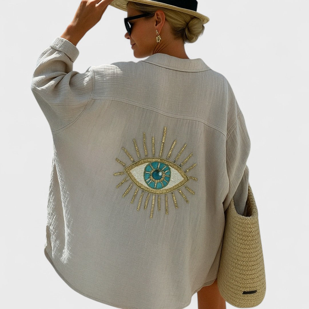 Irena - Blusa casual estilo Ibiza