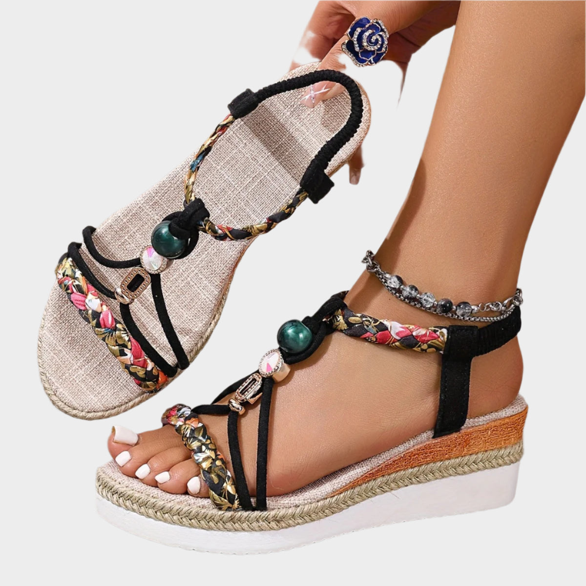Sandalias con suela cómoda y plataforma