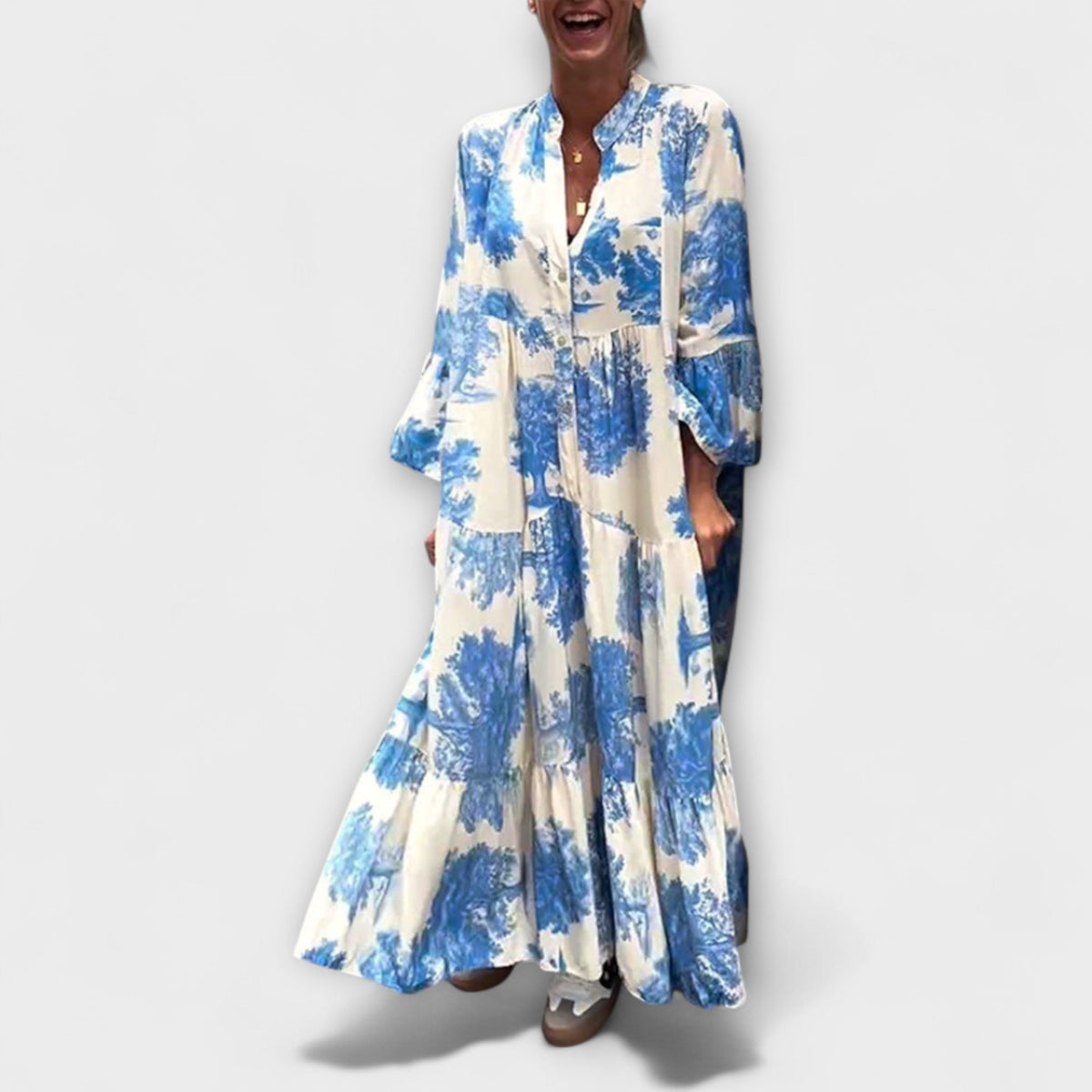 Nerina - Vestidos maxi florales elegantes