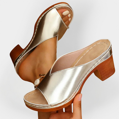 Sandalias Ortopédicas con Tacón Alto
