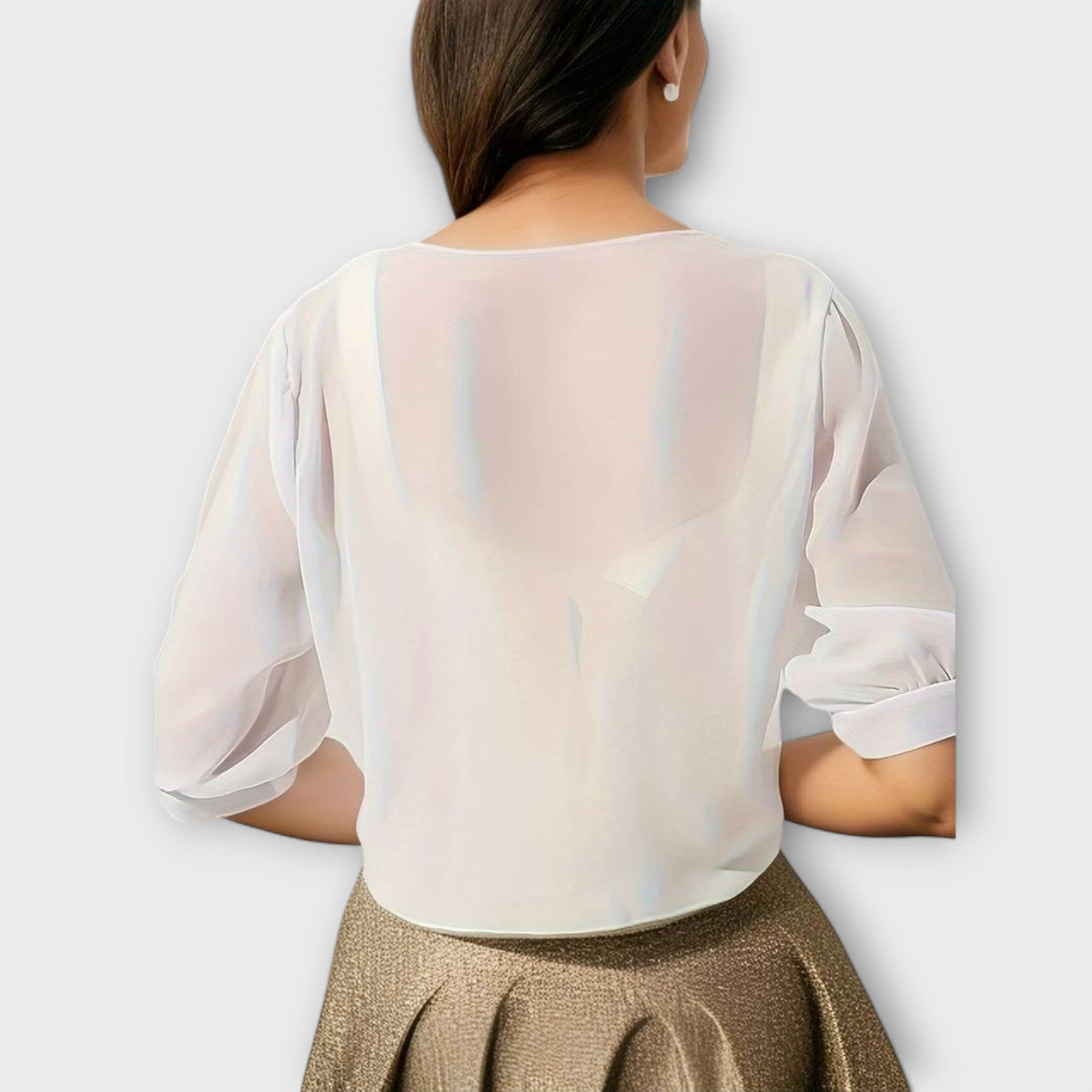 Olivia - Blusa con escote abierto