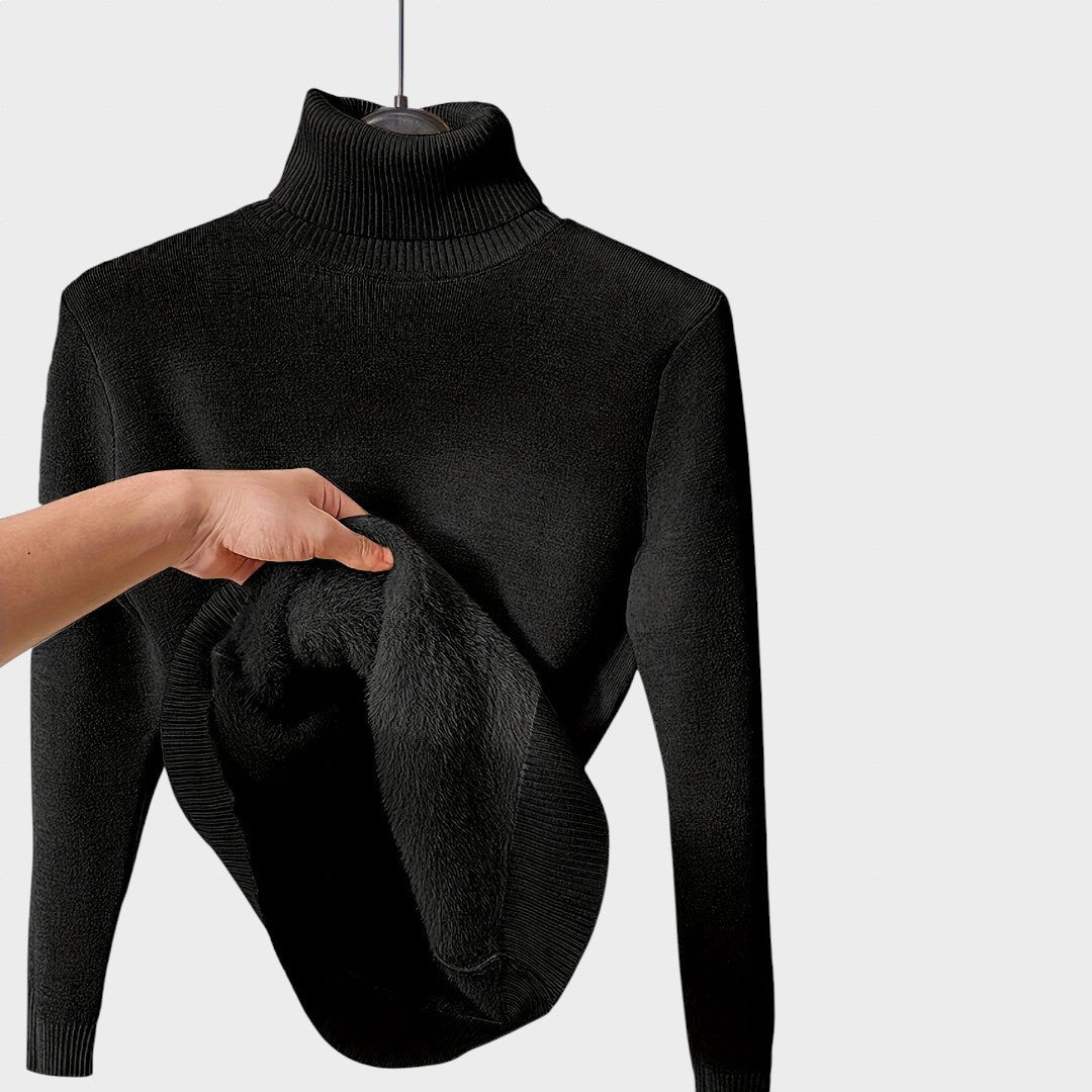 Kaja - Suéter Mecánico con Cuello Alto