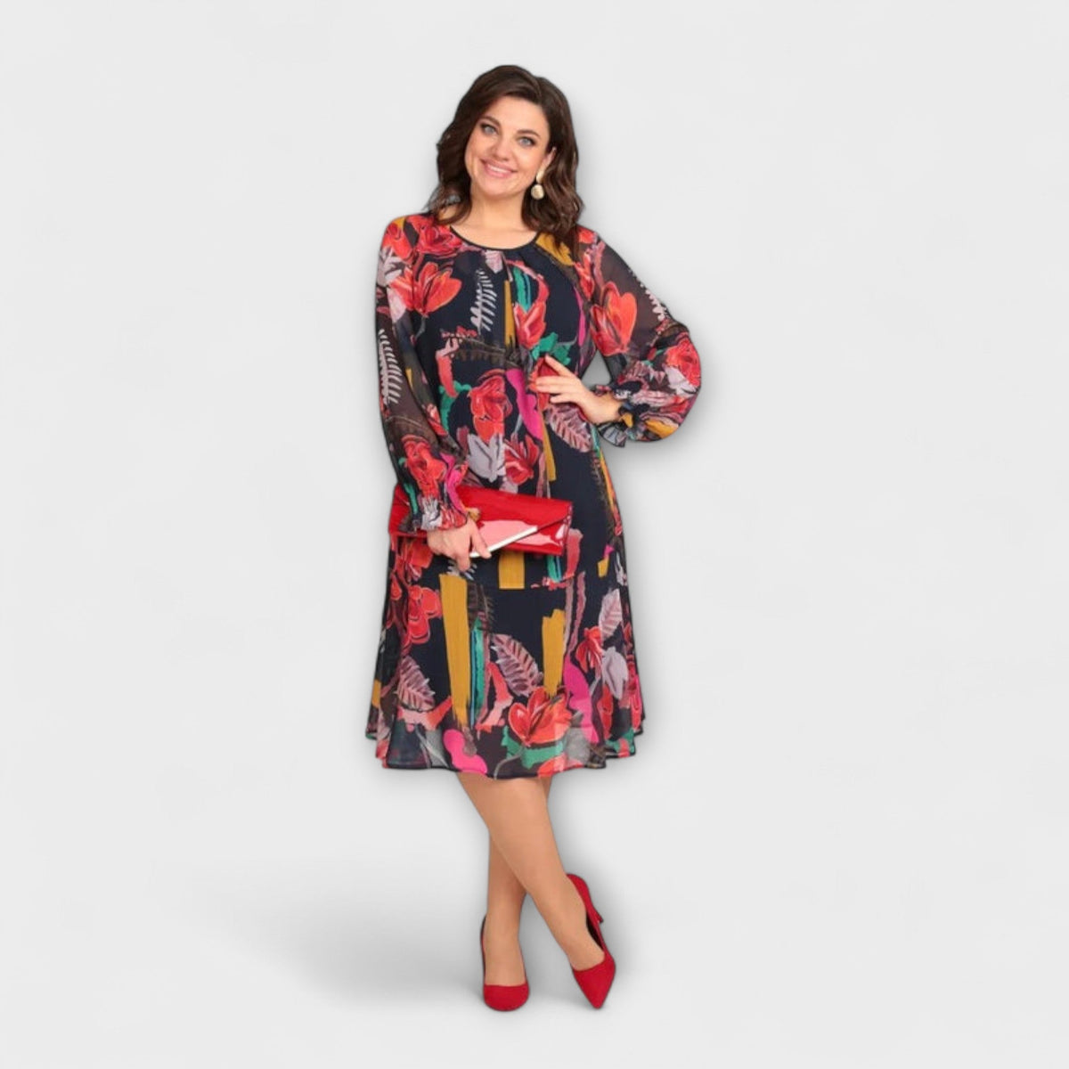 Caroline - Vestidos elegantes para siluetas generosas para el máximo confort