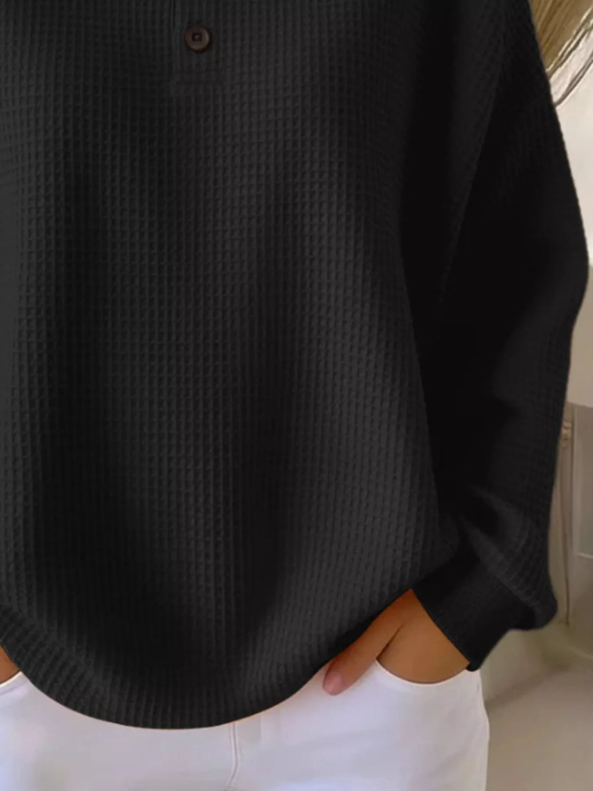 Adelina™ | Top de Tejido Waffle