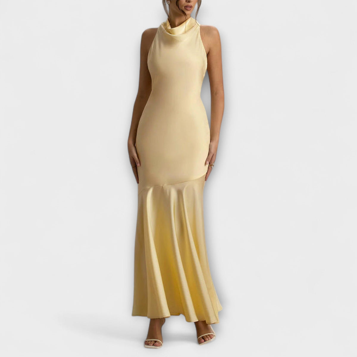 Lennon - Elegantes vestidos maxi de seda