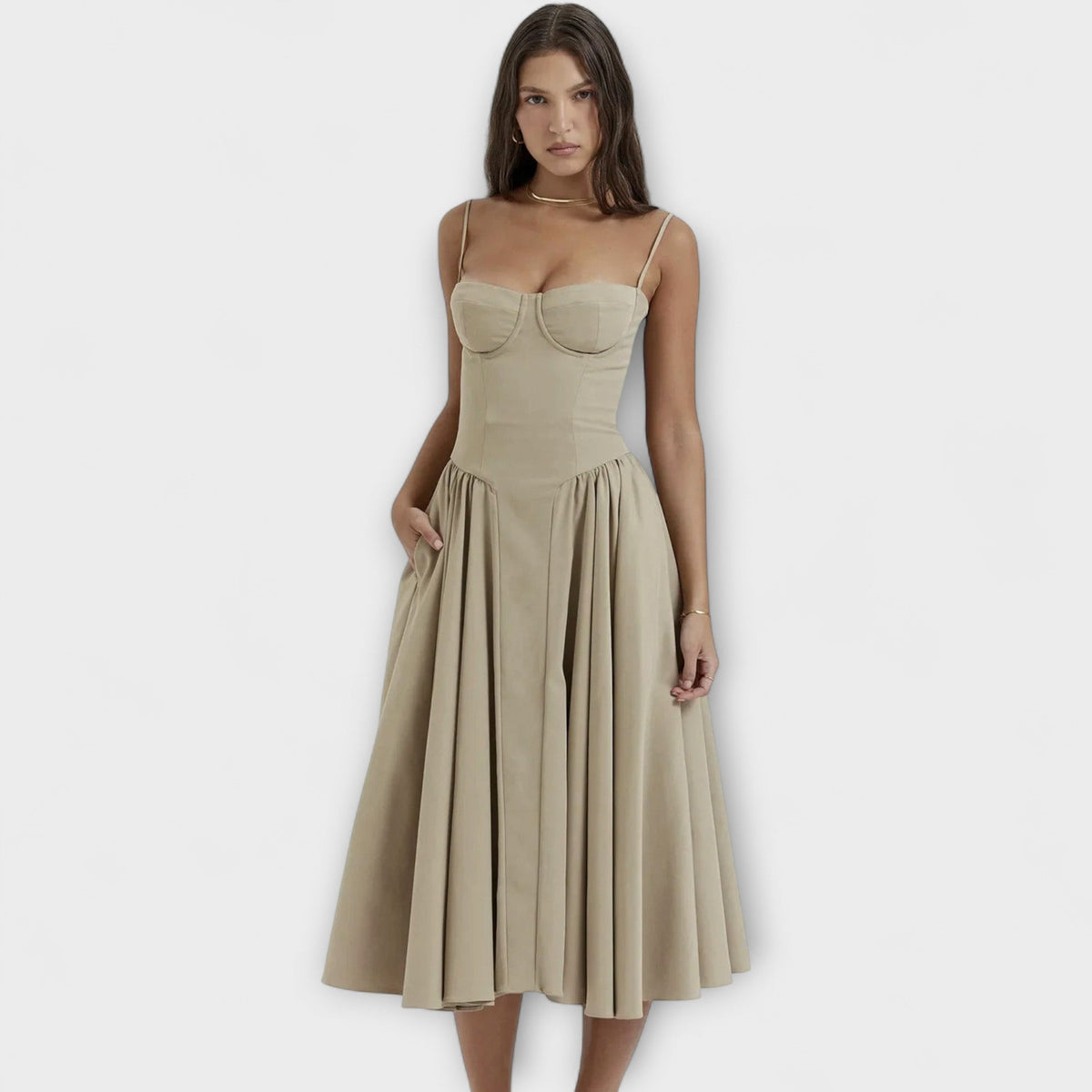Rosalie - Vestido corsé elegante sin mangas