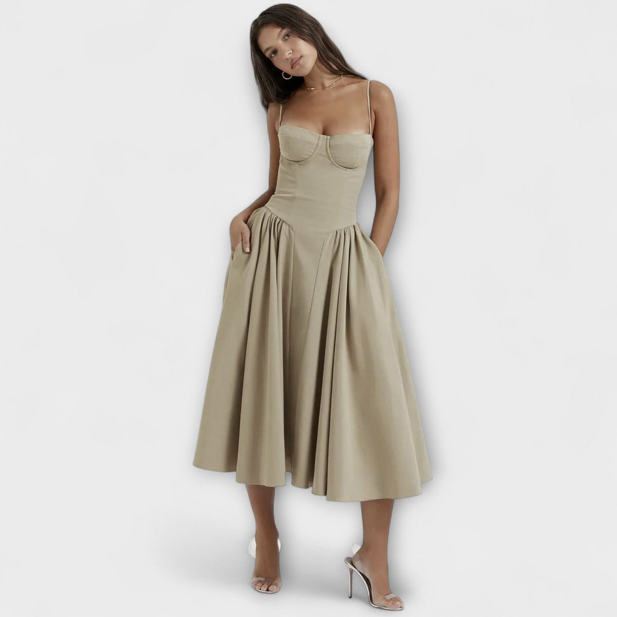 Rosalie - Vestido corsé elegante sin mangas