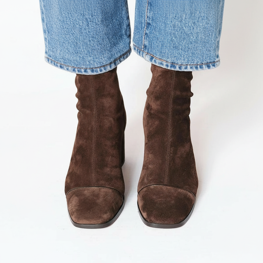 Ariadna™ | Botines Punta Cuadrada Chic
