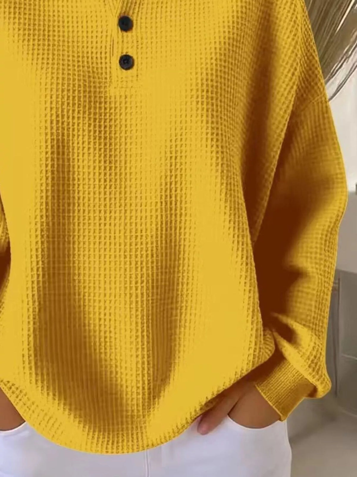 Adelina™ | Top de Tejido Waffle