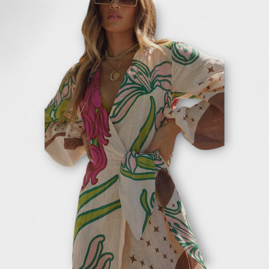 Tracey - Vestido maxi con cintura