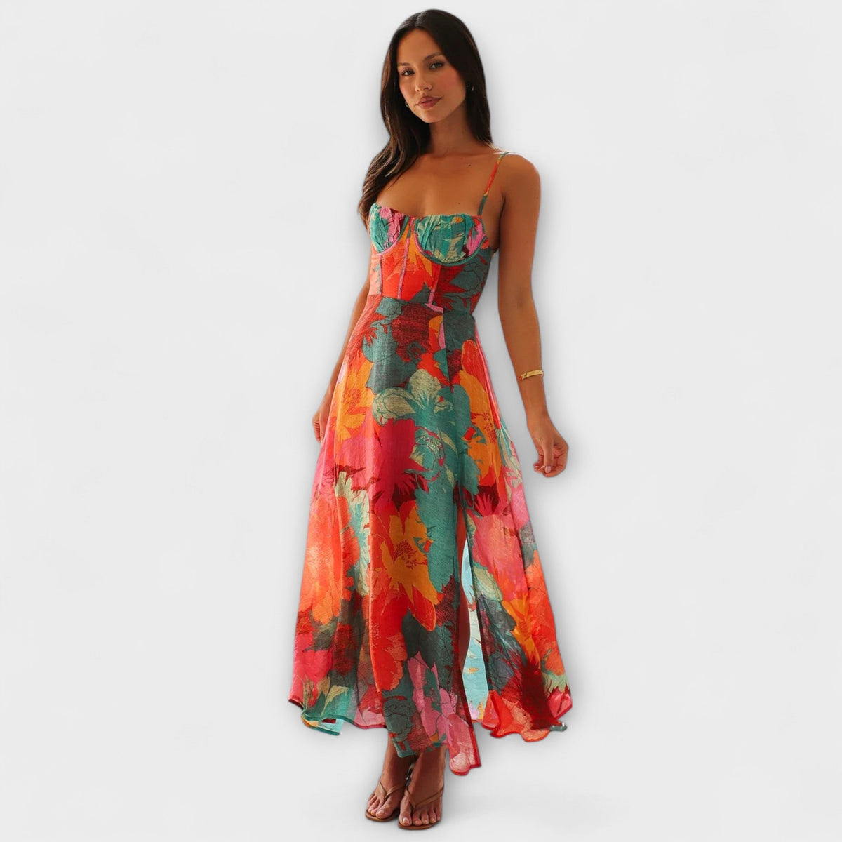 Audrey - Vestido de estampado floral para mujeres - Elegante y atractivo