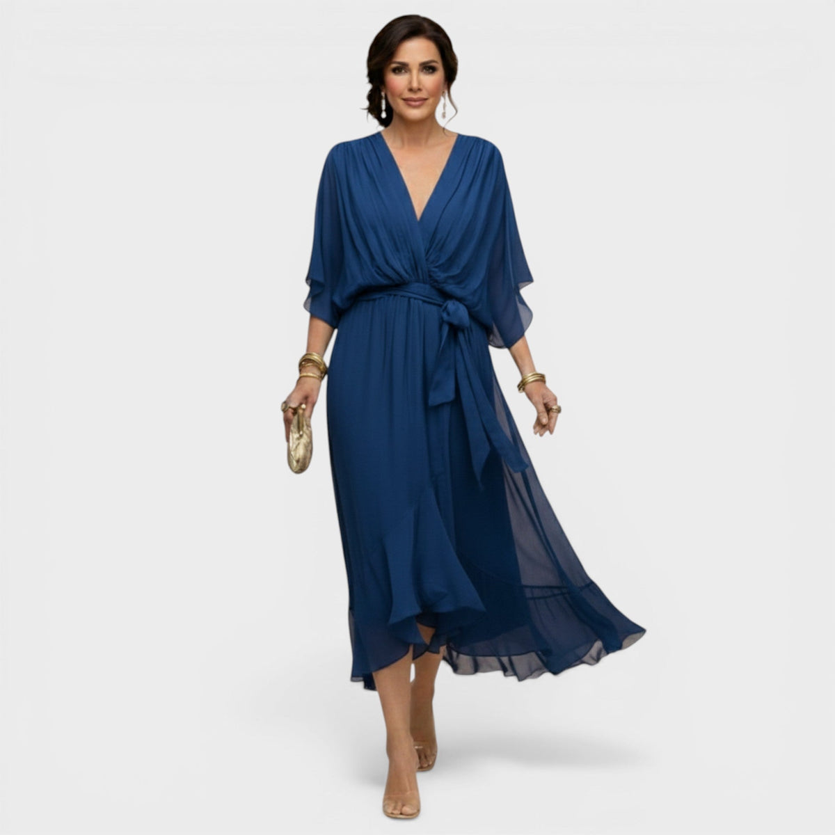 Monika | Vestido elegante de chiffon