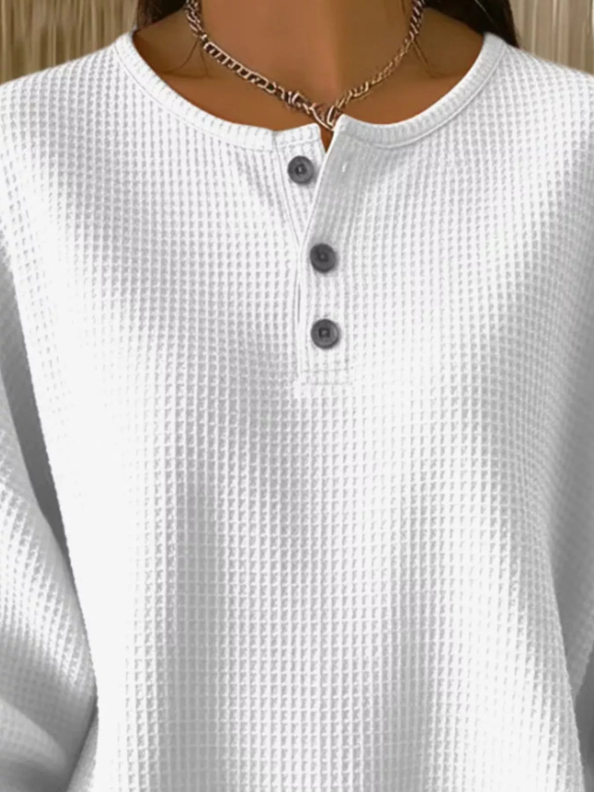 Adelina™ | Top de Tejido Waffle