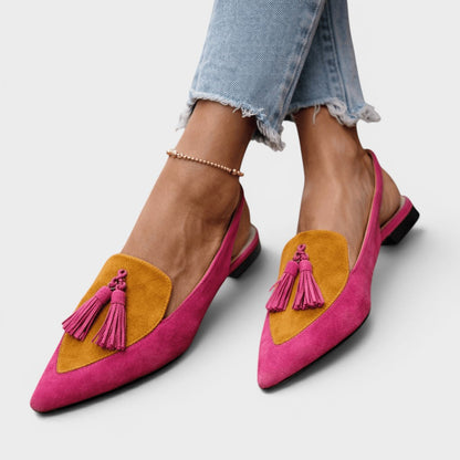 Rosalie™ | Sandalias elegantes con tacón y flecos