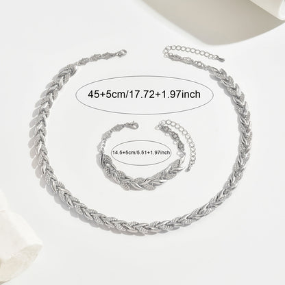 Berta™ | Set de Joyas de Espiga con Cristales