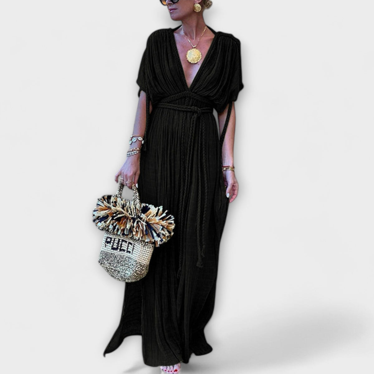 Robe Maxi Kimono en Estilo Griego