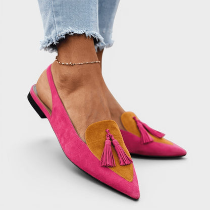 Rosalie™ | Sandalias elegantes con tacón y flecos