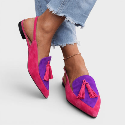 Rosalie™ | Sandalias elegantes con tacón y flecos
