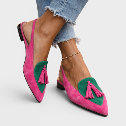 Rosalie™ | Sandalias elegantes con tacón y flecos