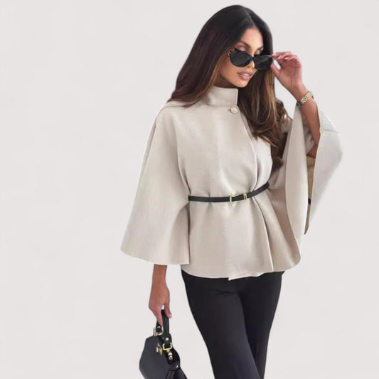 Angela™ | Chaqueta de cuero chic con cinturón