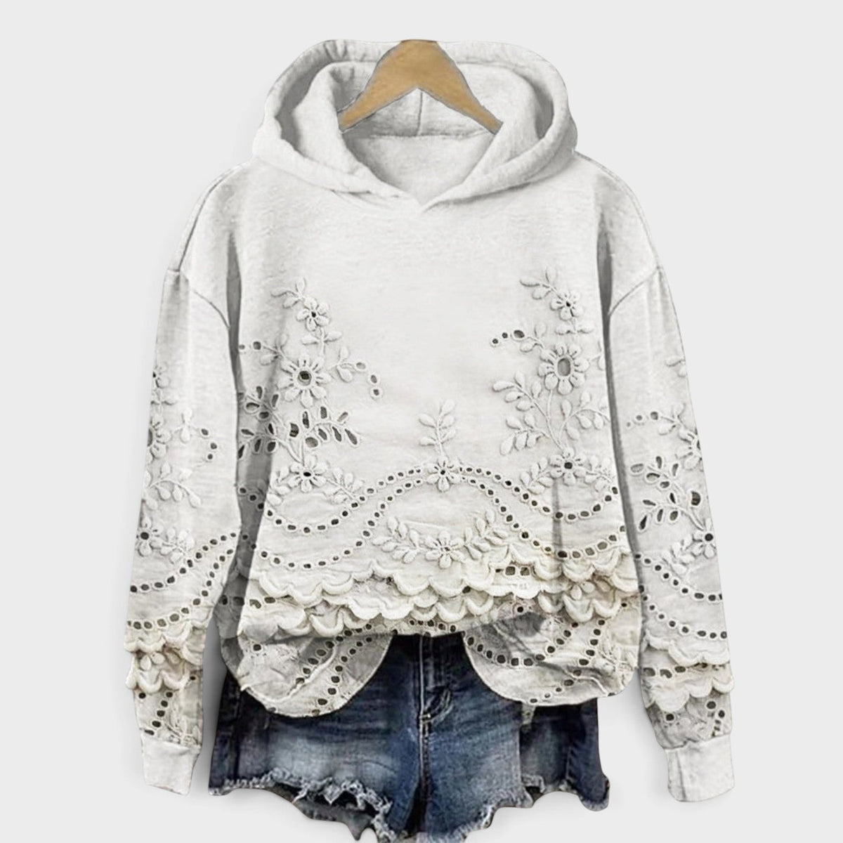 Maura™ | Sudadera con Capucha de Encaje