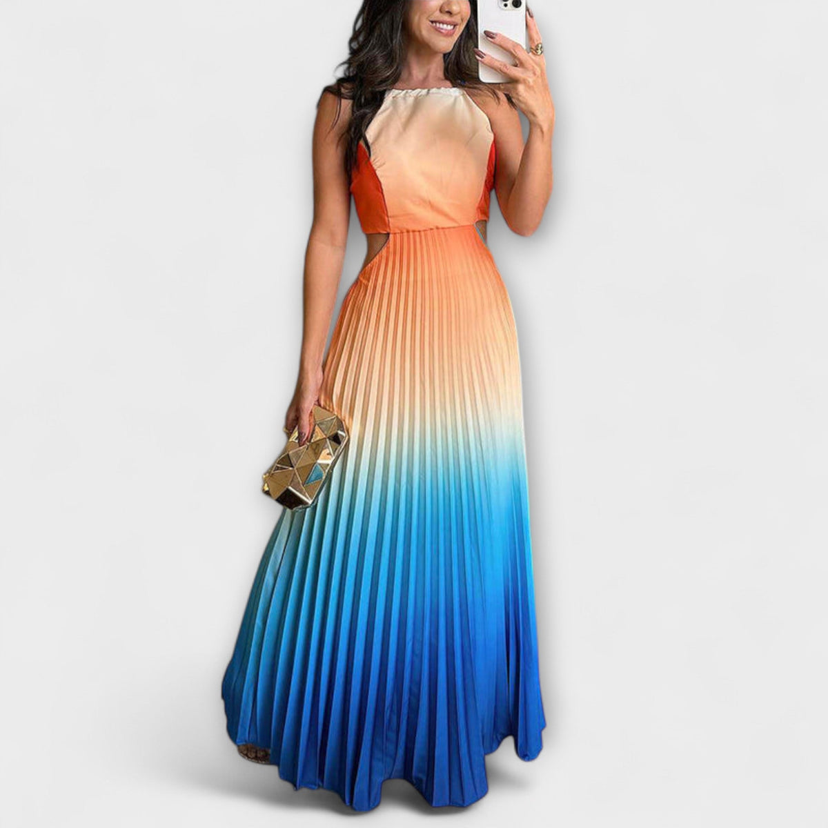 Haven - Vestido Maxi Sin Mangas Tie-Dye