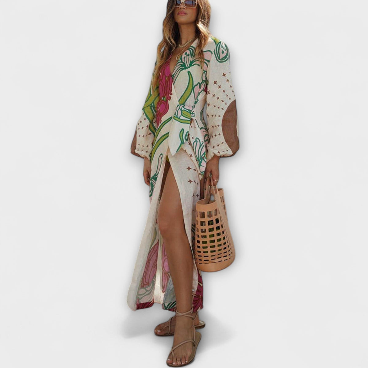 Tracey - Vestido maxi con cintura