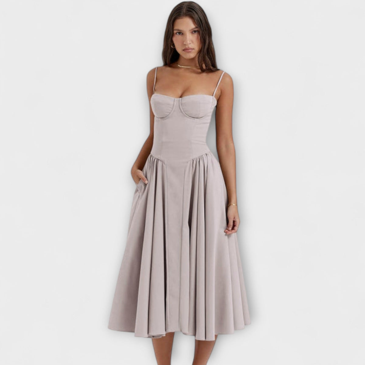 Rosalie - Vestido corsé elegante sin mangas