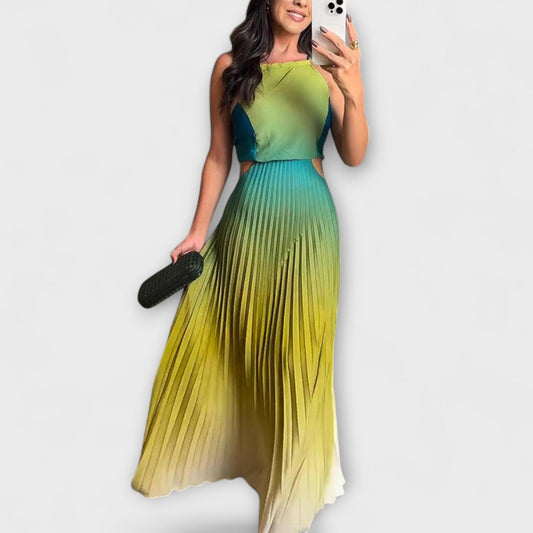 Haven - Vestido Maxi Sin Mangas Tie-Dye