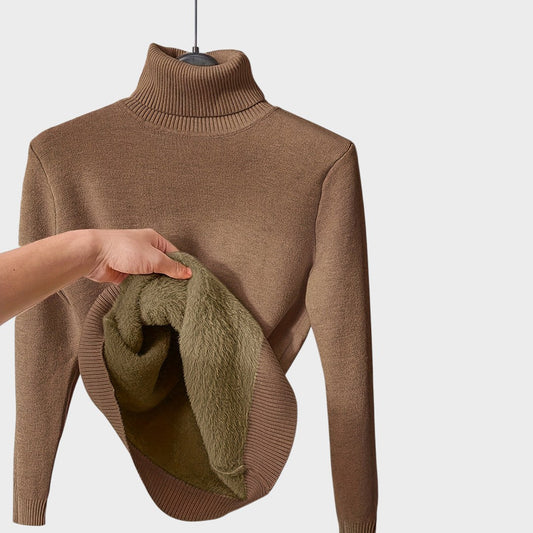 Kaja - Suéter Mecánico con Cuello Alto