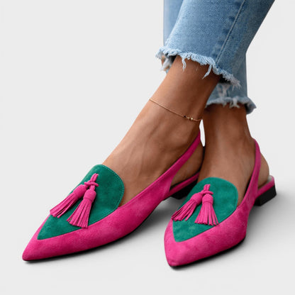 Rosalie™ | Sandalias elegantes con tacón y flecos