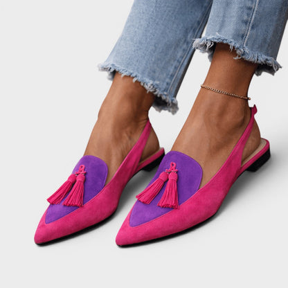 Rosalie™ | Sandalias elegantes con tacón y flecos