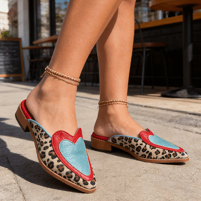 Perla™ | Mules con Leopardo