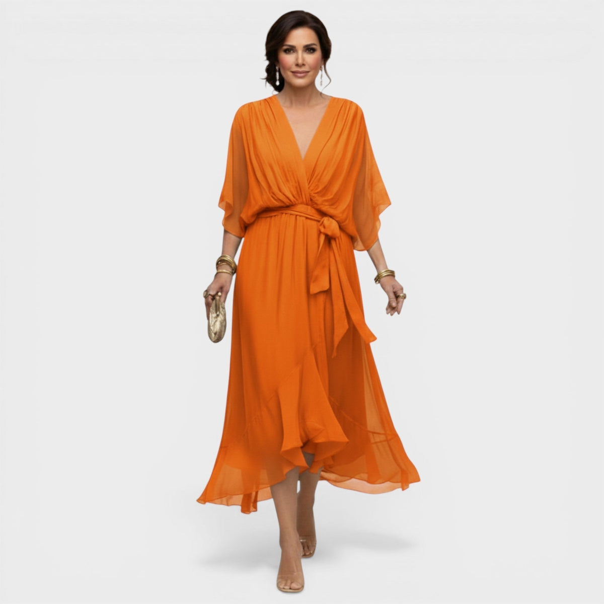 Monika | Vestido elegante de chiffon