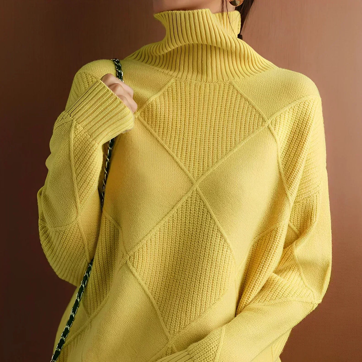 Marcelle | Suéter de cuello alto chunky