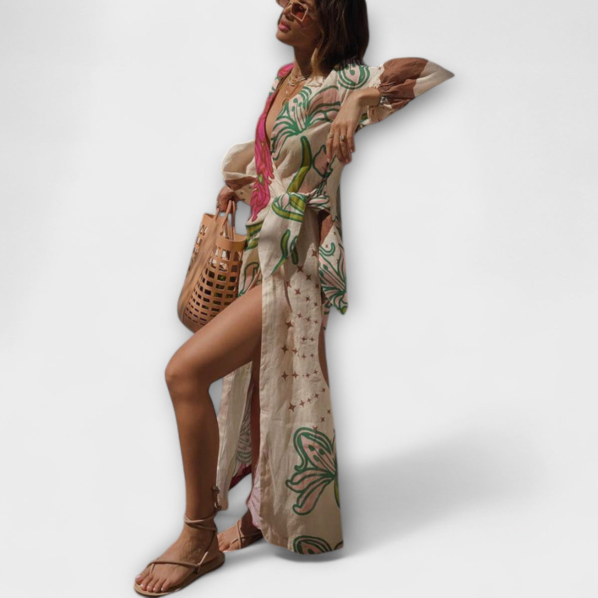 Tracey - Vestido maxi con cintura