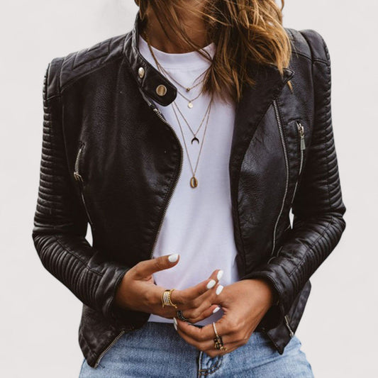 Anais™ | Elegante chaqueta de cuero