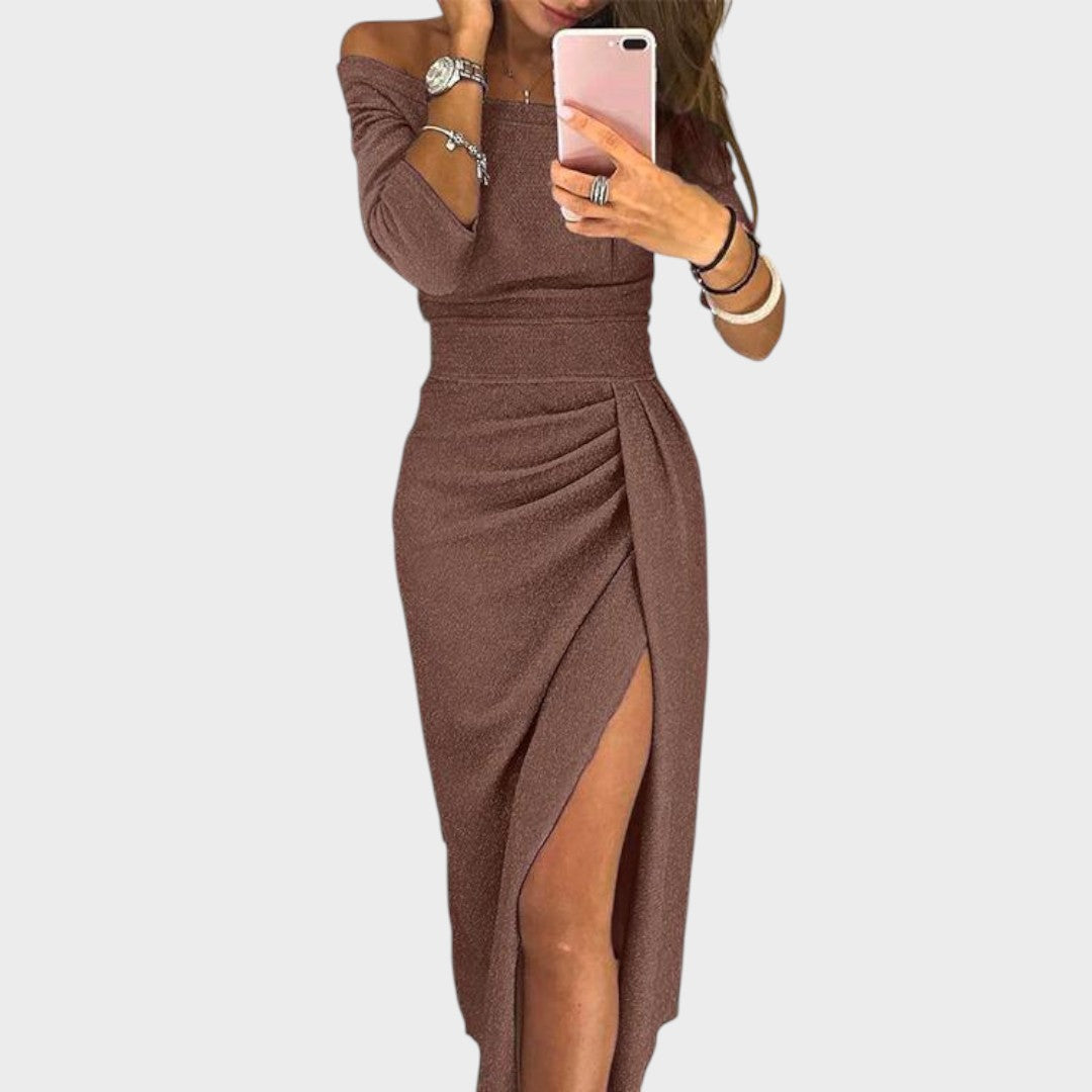 Mila - Vestido de Gala Sin Tirantes