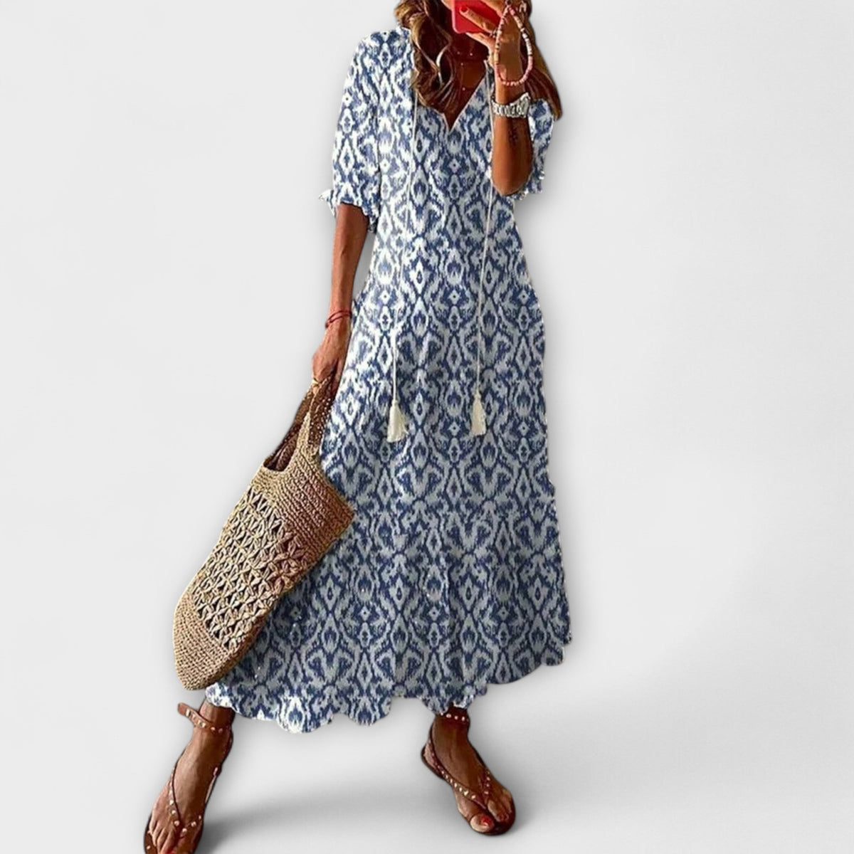 Anna – Vestido de verano boho para mujeres con una silueta relajada
