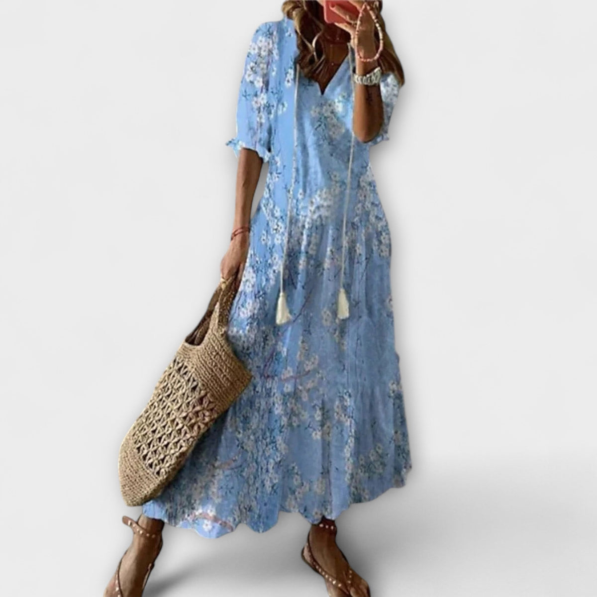 Anna – Vestido de verano boho para mujeres con una silueta relajada