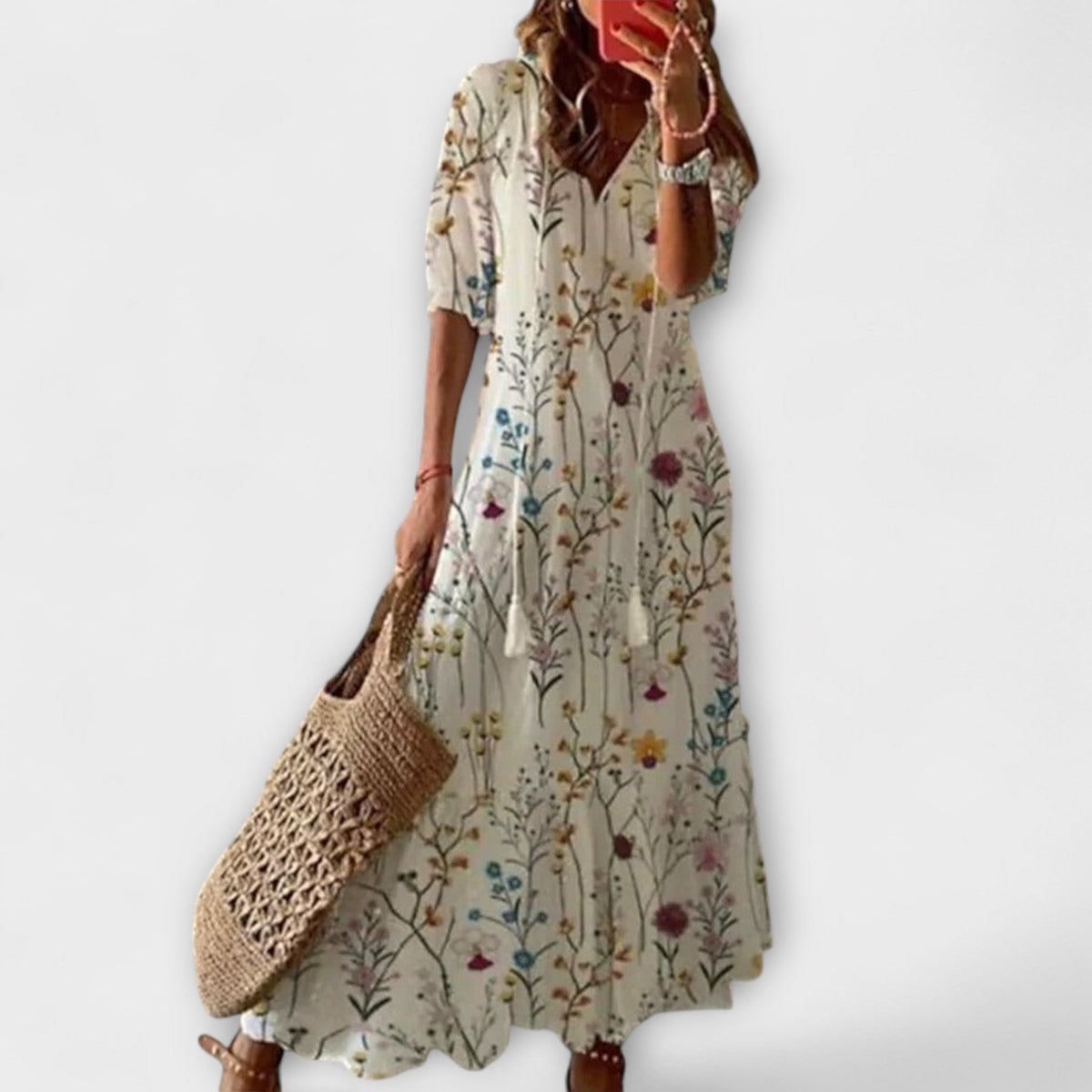 Anna – Vestido de verano boho para mujeres con una silueta relajada