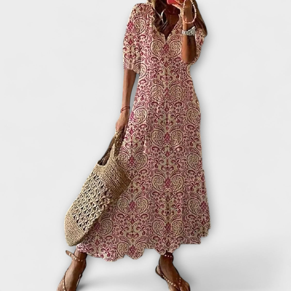 Anna – Vestido de verano boho para mujeres con una silueta relajada