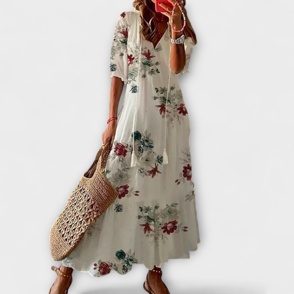 Anna – Vestido de verano boho para mujeres con una silueta relajada